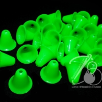 ระฆังพลาสติก 19*16มม. สีเขียวตอง (565 กรัม)