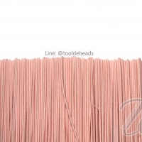 ยางยืด เส้นกลม 1.5มม. สีโอรสอ่อน (144 หลา)