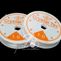 เอ็นยืด เส้นกลม 1.0 ตรา Crystal Tec (1 ม้วน)