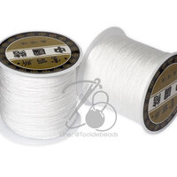 ไหมญี่ปุ่น 0.5มม. สีขาว (100 หลา)
