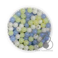 ลูกปัดกิโล ตราเสือ 6มม. สีผสม 21 (1 กิโลกรัม)