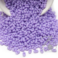 ลูกปัดพลาสติก 6มม. ลายเม็ดถั่ว สีม่วง (80 กรัม)