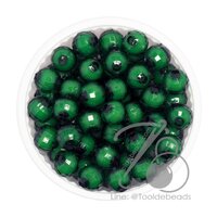 ลูกปัดสาคู 8มม. สีเขียวเข้ม (500 กรัม)