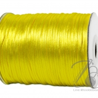 เชือกหางหนู 2มม. สีเหลืองดอกคูณ (100 หลา)