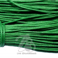 เชือกคอตตอน 1มม. สีเขียวเข้ม (60 หลา)