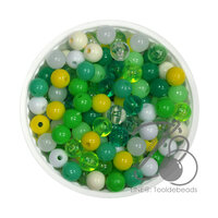 ลูกปัดกิโล ตราเสือ 6มม. สีผสม 03 (1 กิโลกรัม)