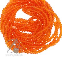 คริสตัลโมดาห์ 3มม. ทรงซาลาเปา สีส้ม (95 เม็ด)