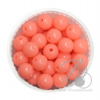 ลูกปัดกิโล ตราเสือ 10มม. สีหวาน สีส้มสะท้อน (1 กิโลกรัม)