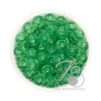 (500 กรัม) ลูกปัดกิโล ตราจระเข้ 8มม. สีใส สีเขียวใบไม้