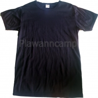 เสื้อยืดสีดำ คอกลม-คอแหลม