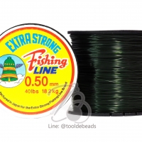 เอ็นตราระฆัง เบอร์0.50 สีเขียวเข้ม (200 หลา)