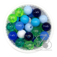 ลูกปัดกิโล ตราเสือ 10มม. สีผสม 04 (1 กิโลกรัม)