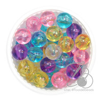 ลูกปัดกิโล ตราเสือ 10มม. สีผสม 25 (1 กิโลกรัม)