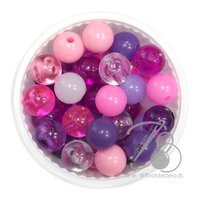 ลูกปัดกิโล ตราเสือ 10มม. สีผสม 14 (100 กรัม)