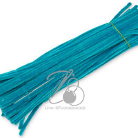 ลวดกำมะหยี่ 30ซม. สีฟ้าทะเล (20 เส้น)
