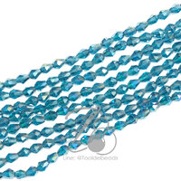 คริสตัลโมดาห์ 4*5มม. สีฟ้าเข้ม (70 เม็ด)