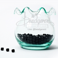 คริสตัลพลาสติก 4มม. สีดำ (80 กรัม)
