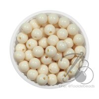ลูกปัดกิโล ตราจระเข้ 8มม. สีสด สีงาช้าง (1 กิโลกรัม)