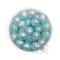 ลูกปัดกิโล ตราเสือ 10มม. โทนมุก สีฟ้า (15 กรัม)