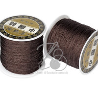 ไหมญี่ปุ่น 0.5มม. สีน้ำตาล (100 หลา)