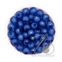 ลูกปัดสาคู 8มม. สีน้ำเงิน (500 กรัม)