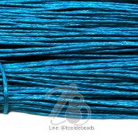 เชือกคอตตอน 1มม. สีฟ้า (60 หลา)