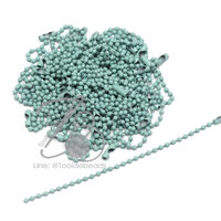 พวงกุญแจ โซ่ไข่ปลา 9ซม. สีเขียวมิ้นท์ (30 ชิ้น)