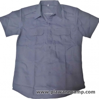 เสื้อ รปภ. สีเทา แขนสั้น (ไม่รวมเครื่องหมาย)