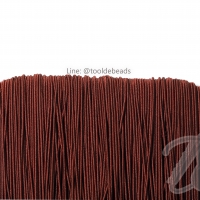 ยางยืด เส้นกลม 1.5มม. สีน้ำตาลแดง (144 หลา)