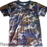 เสื้อยืดลายพรางดิจิตอล ทหารอากาศ คอเขียว