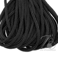 เชือกร่ม (Paracord) 5มม. สีดำ (100 หลา) SKU-11443