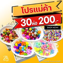 ลูกปัดห่อเล็ก คละลาย (30 ห่อ) SKU-12140