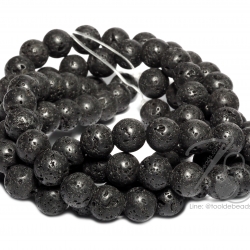 หิน Lava 8มม. (47 เม็ด) SKU-05752