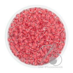 OK Brand ลูกปัดเม็ดทราย 6/0 สอดไส้ สีพีช (450 กรัม) SKU-09115