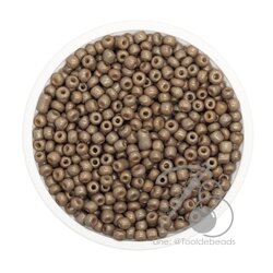 OK Brand ลูกปัดเม็ดทราย 8/0 โทนด้าน สีกาแฟ (450 กรัม) SKU-08915