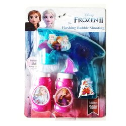 ปืนฉีดพร้อมส่ง ปืนฟองสบู่ เจ้าหญิงFrozen มีไฟ ไม่ใช้แบตเตอรี่