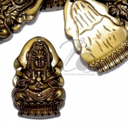 จี้อะคริลิค 34*52มม. ลายเจ้าแม่กวนอิม สีสนิม (500 กรัม) SKU-05889