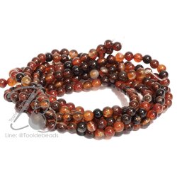 หิน Agate 4มม. (91 เม็ด) SKU-09293