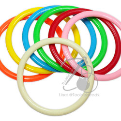 ห่วงหูกระเป๋า 120มม. ทรงกลม สีสด (1 คู่) SKU-16999