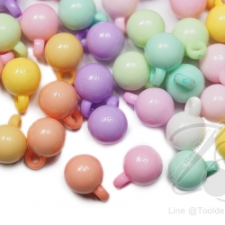 จี้อะคริลิค 10มม. ลายส้ม คละสีหวาน (225 กรัม) SKU-02945