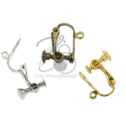 ต่างหูหนีบ เกลียวหมุน (10 ชิ้น) SKU-08092