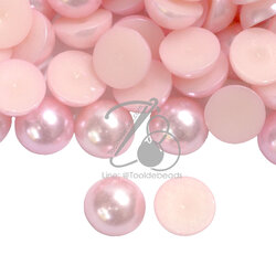 มุกครึ่งซีก 16มม. สีชมพู (500 กรัม) SKU-14847