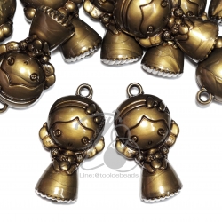 จี้อะคริลิค 29*59มม. ลายผู้หญิง สีสนิม (100 กรัม) SKU-05900