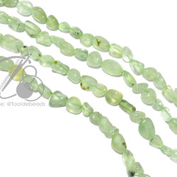 หิน ไหมเขียว 8มม. หินไร้ทรง (48 เม็ด) SKU-09952