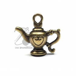 จี้เหล็ก 245 22*20มม. ลายตะเกียง สีสนิม (1 ชิ้น) SKU-00684