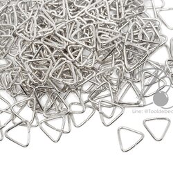 ห่วงสามเหลี่ยม 10มม. สีนิกเกิ้ล (10 กรัม) SKU-11397