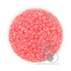 ลูกปัดเม็ดทราย 6/0 สอดไส้ สีโอรสเข้ม (450 กรัม) SKU-08786