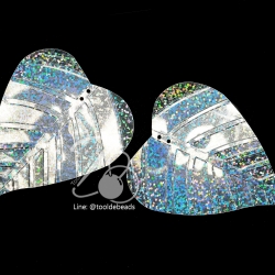 เลื่อมใบโพธิ์ ดิสโก้ 55*76มม. สีเงิน (500 กรัม) SKU-04590