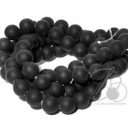 หิน นิลด้าน (onyx) 10มม. (38 เม็ด) SKU-01376