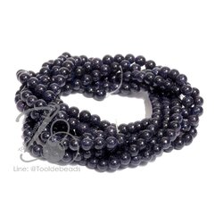 หิน ทรายเงิน (bluesand Stone) 4มม. (83 เม็ด) SKU-09309